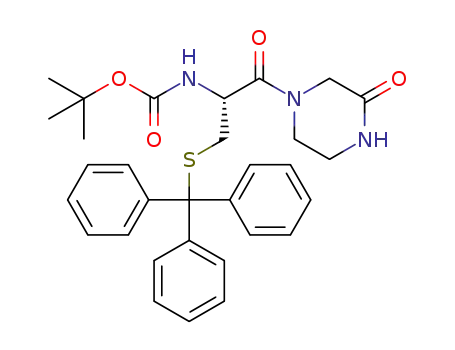 (R)-tert-butyl 1-oxo-1-(3-oxopiperazin-1-yl)-3-(tritylthio)propan-2-ylcarbamate