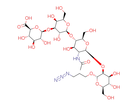 3-azidopropyl β-D-glucopyranosyluronic-(1→3)-β-D-galactopyranosyl-(1→4)-2-acetamido-2-deoxy-β-D-glucopyranosyl-(1→2)-α-D-mannopyranoside