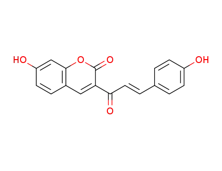 (E)-7-hydroxy-3-(3-(4-hydroxyphenyl)acryloyl)–2H-chromen-2-one