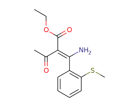 ethyl (Z)-2-(amino(2-(methylthio)phenyl)methylene)-3-oxobutanoate