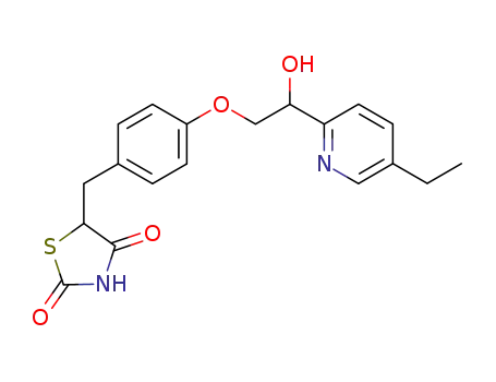 Molecular Structure of 101931-00-4 (Hydroxy Pioglitazone (M-II) (Mixture of Diastereomers))