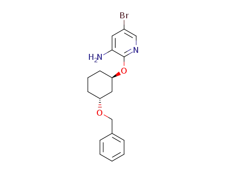 2-(((1R,3R)-3-(benzyloxy)cyclohexyl)oxy)-5-bromopyridin-3-amine