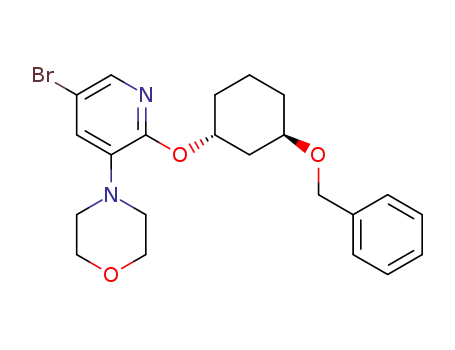 4-(2-(((1R,3R)-3-(benzyloxy)cyclohexyl)oxy)-5-bromopyridin-3-yl)morpholine