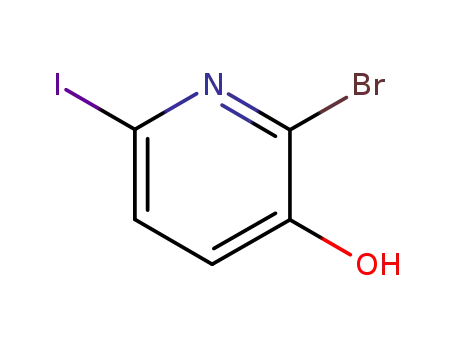 Molecular Structure of 129611-32-1 (2-Bromo-3-hydroxy-6-iodopyridine)