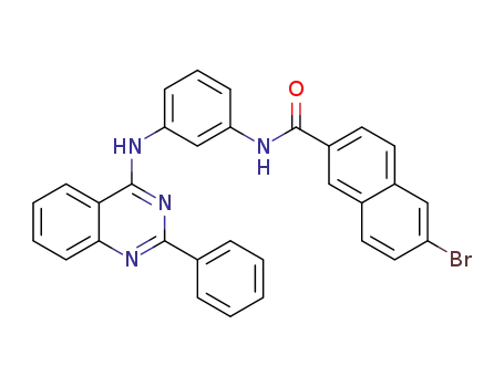 6-bromo-N-(3-((2-phenylquinazolin-4-yl)amino)phenyl)-2-naphthamide