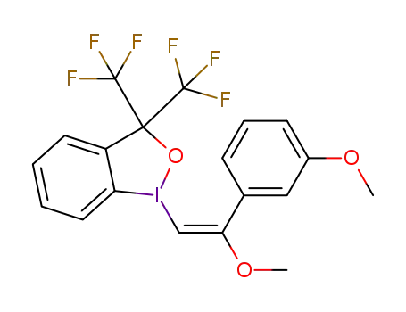 (E)-1-(2-methoxy-2-(3-methoxyphenyl)vinyl)-3,3-bis(trifluoromethyl)-1,3-dihydro-1λ3-benzo[d][1,2]iodaoxole