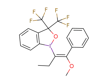 (E)-1-(1-methoxy-1-phenylbut-1-en-2-yl)-3,3-bis(trifluoromethyl)-1,3-dihydro-1λ3-benzo[d][1,2]iodaoxole