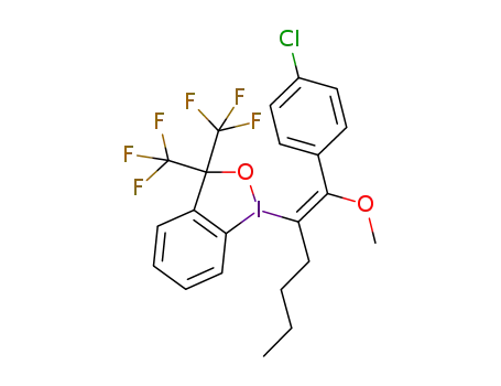(E)-1-(1-(4-chlorophenyl)-1-methoxyhex-1-en-2-yl)-3,3-bis(trifluoromethyl)-1,3-dihydro-1λ3-benzo[d][1,2]iodaoxole