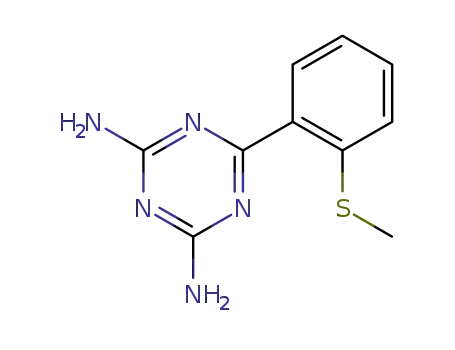 6-(2-(methylthio)phenyl)-1,3,5-triazine-2,4-diamine