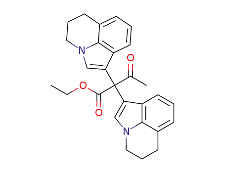 ethyl 2,2-bis(5,6-dihydro-4H-pyrrolo[3,2,1-ij]quinolin-1-yl)-3-oxobutanoate