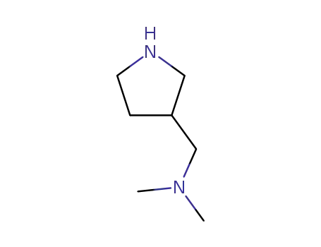 Molecular Structure of 99724-17-1 (Dimethyl-pyrrolidin-3-ylmethyl-amine)