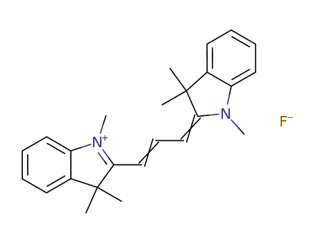 1,3,3-Trimethyl-2-<3-(1,3-dihydro-1,3,3-trimethyl-2H-indol-2-ylidene)propenyl>-3H-indolium Fluoride