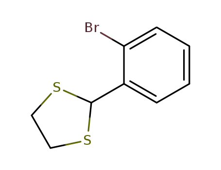 Molecular Structure of 113509-22-1 (1,3-Dithiolane, 2-(2-bromophenyl)-)