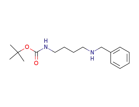 Molecular Structure of 90914-09-3 (Carbamic acid, [4-[(phenylmethyl)amino]butyl]-, 1,1-dimethylethyl ester)