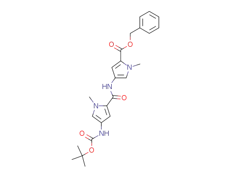 benzyl 4-<<<4-<<(tert-butyloxy)carbonyl>amino>-1-methyl-pyrrol-2-yl>carbonyl>amino>-1-methyl-pyrrole-2-carboxylate