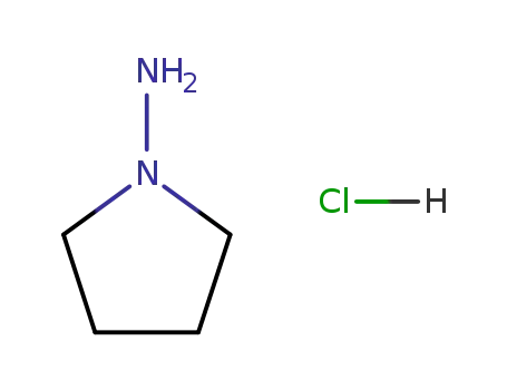 Molecular Structure of 63234-71-9 (1-Aminopyrrolidine hydrochloride)