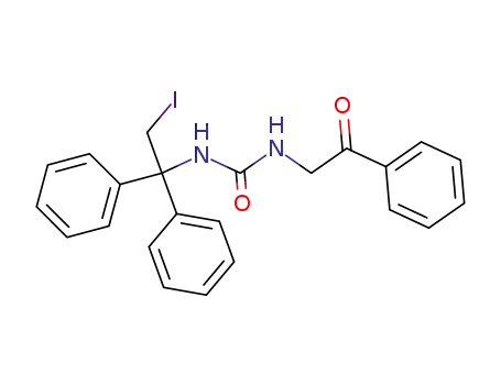 N-(2-Iodo-1,1-diphenylethyl)-N'-phenacylurea