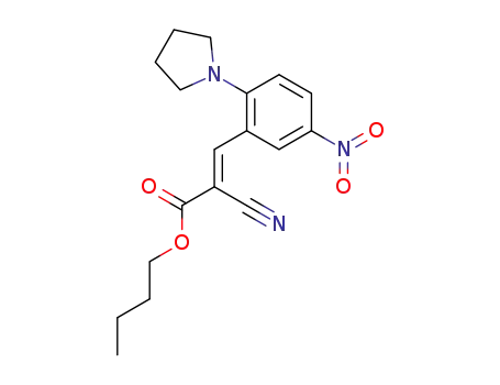 (E)-2-Cyano-3-(5-nitro-2-pyrrolidin-1-yl-phenyl)-acrylic acid butyl ester