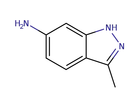 Molecular Structure of 79173-62-9 (3-Methyl-1H-indazol-6-ylamine ,97%)