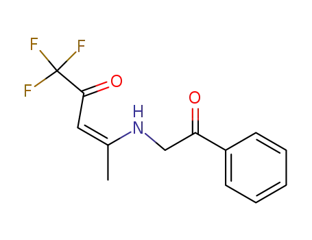 (Z)-1,1,1-Trifluoro-4-(2-oxo-2-phenyl-ethylamino)-pent-3-en-2-one