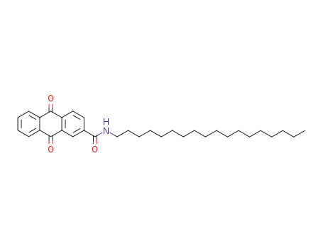 Molecular Structure of 143657-39-0 (2-Anthracenecarboxamide, 9,10-dihydro-N-octadecyl-9,10-dioxo-)