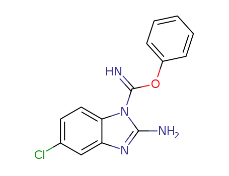2-Amino-5-chloro-benzoimidazole-1-carboximidic acid phenyl ester