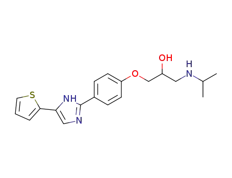 2-<4-<3-(isopropylamino)-2-hydroxypropoxy>phenyl>-4-(2-thienyl)imidazole