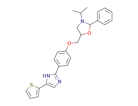 3-Isopropyl-2-phenyl-5-[4-(5-thiophen-2-yl-1H-imidazol-2-yl)-phenoxymethyl]-oxazolidine
