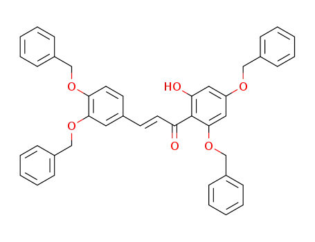 (E)-1-(2,4-bis(benzyloxy)-6-hydroxyphenyl)-3-(3',4'-bis(benzyloxy)phenyl)prop-2-en-1-one