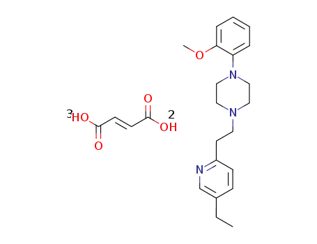 1-(2-methoxyphenyl)-4-<2-<2-(5-ethyl)pyridyl>ethyl>piperazine fumarate
