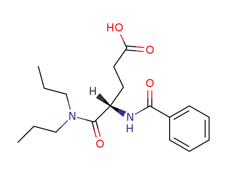 5-dipropylamino-4(S)-benzamido-5-oxo-pentanoic acid