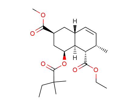 (+)-ethyl (1S,2S,4aR,6S,8S,8aS)-6-(methoxycarbonyl)-1,2,4a,5,6,7,8,8a-octahydro-2-methyl-8-<(2,2-dimethylbutyryl)oxy>naphthalene-1-carboxylate