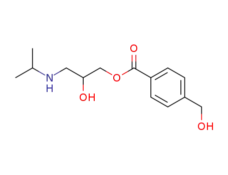 Molecular Structure of 83231-35-0 (Benzoic acid, 4-(hydroxymethyl)-,
2-hydroxy-3-[(1-methylethyl)amino]propyl ester)