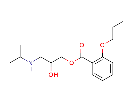 2-Propoxy-benzoic acid 2-hydroxy-3-isopropylamino-propyl ester