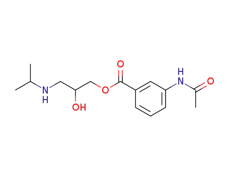 3-Acetylamino-benzoic acid 2-hydroxy-3-isopropylamino-propyl ester