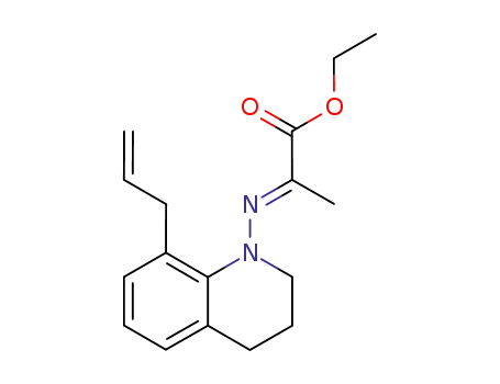 2-[(E)-8-Allyl-3,4-dihydro-2H-quinolin-1-ylimino]-propionic acid ethyl ester