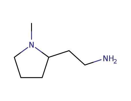 51387-90-7,2-(2-Aminoethyl)-1-methylpyrrolidine,1-Methyl-2-pyrrolidineethanamine;2-(1-Methyl-2-pyrrolidinyl)ethanamine;2-(1-Methyl-2-pyrrolidinyl)ethylamine;2-(1-Methylpyrrolidin-2-yl)ethylamine;2-(N-Methylpyrrolidin-2-yl)ethylamine;N-Methyl-2-(2-aminoethyl)pyrrolidine;2-Pyrrolidineethanamine,1-methyl-;2-[(2S)-1-methylpyrrolidin-2-yl]ethanamine;