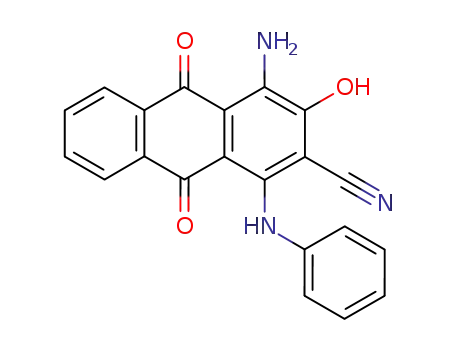 4-Amino-3-hydroxy-9,10-dioxo-1-phenylamino-9,10-dihydroanthracen-2-carbonitril