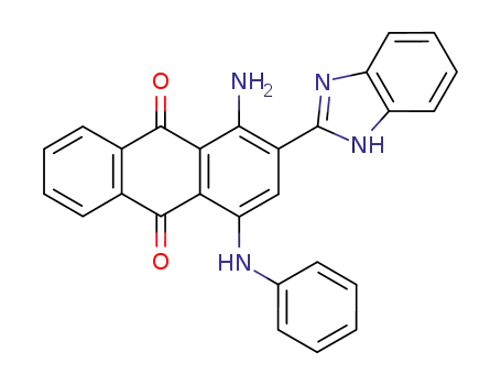 1-Amino-2-(benzimidazol-2'-yl)-4-(phenylamino)anthrachinon