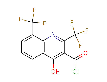 2,8-bis-(trifluoromethyl)-4-hydroxy-3-quinoline-carboxylic acid chloride