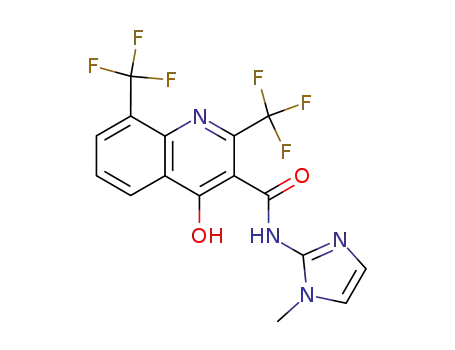 2,8-bis-(trifluoromethyl)-4-hydroxy-N-(1-methyl-1H-imidazol-2-yl)-3-quinolinecarboxamide