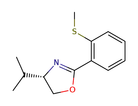 (4S)-4-Isopropyl-2-<2-(methylsulfanyl)phenyl>-4,5-dihydro-1,3-oxazole