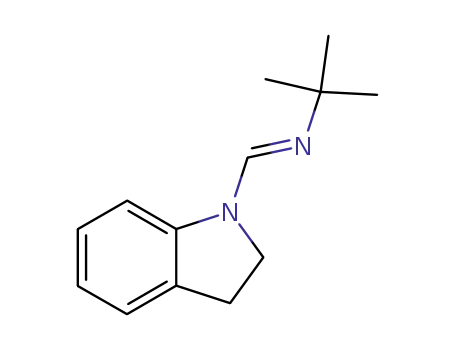 tert-Butyl-[1-(2,3-dihydro-indol-1-yl)-meth-(E)-ylidene]-amine