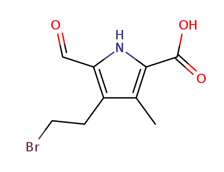 4-(2-Bromo-ethyl)-5-formyl-3-methyl-1H-pyrrole-2-carboxylic acid