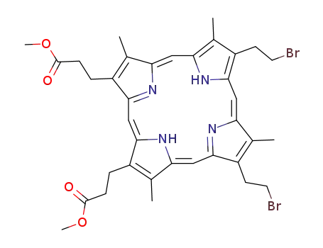 2,4-bis(2-bromoethyl)deuteroporphyrin IX dimethyl ester