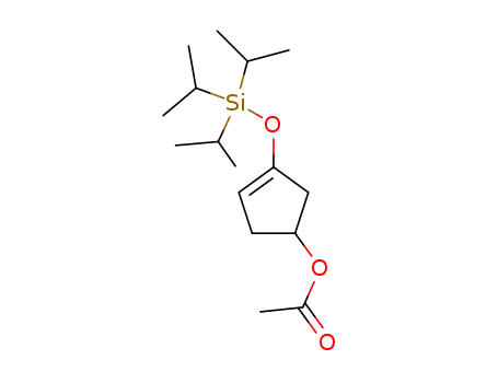 Acetic acid 3-triisopropylsilanyloxy-cyclopent-3-enyl ester