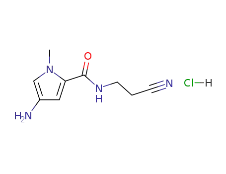 1-methyl-4-aminopyrrole-2-carboxamidopropionitrile hydrochloride