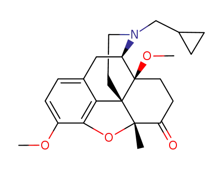 (-)-17-(cyclopropylmethyl)-3,14β-dimethoxy-4,5-α-epoxy-5β-methylmorphinan-6-one