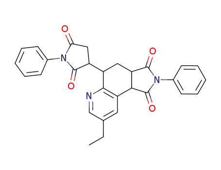 5-(2,5-Dioxo-1-phenyl-pyrrolidin-3-yl)-8-ethyl-2-phenyl-3a,4,5,9b-tetrahydro-pyrrolo[3,4-f]quinoline-1,3-dione