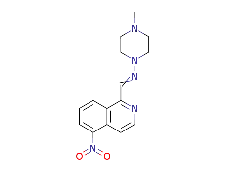 (4-Methyl-piperazin-1-yl)-[1-(5-nitro-isoquinolin-1-yl)-meth-(Z)-ylidene]-amine